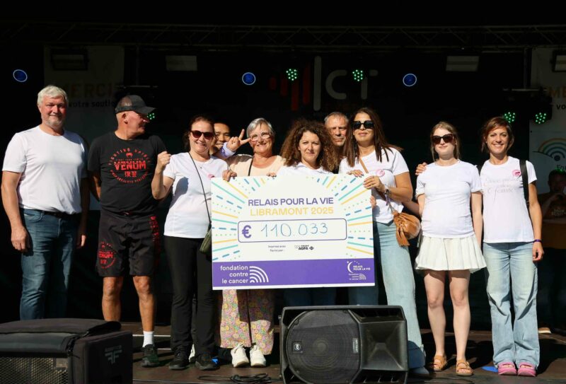 Lila Cherifi relais pour la vie Libramont